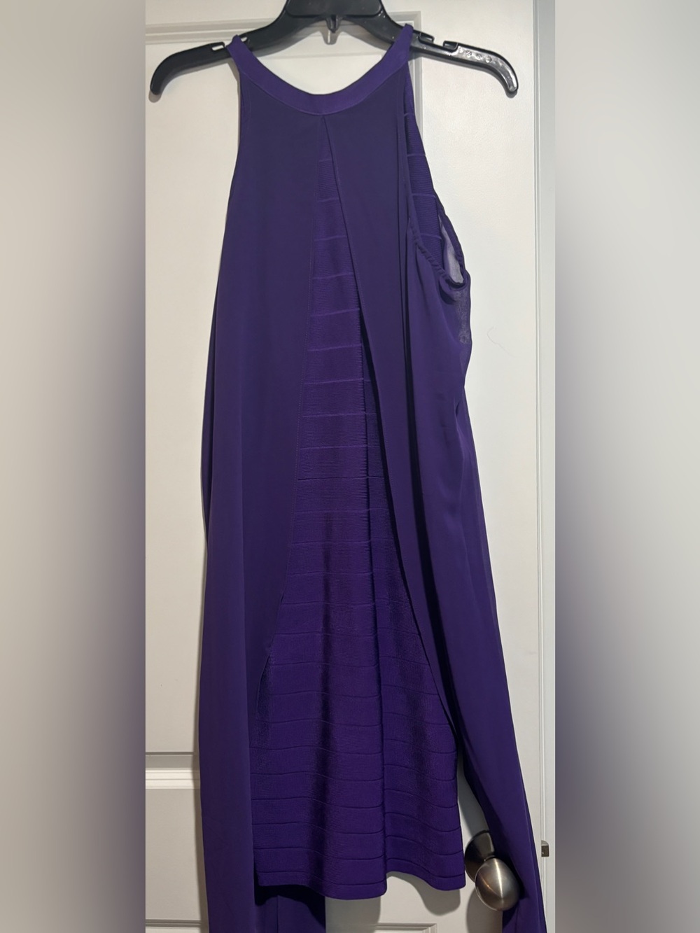 Venus Purple Dress with Overlay
